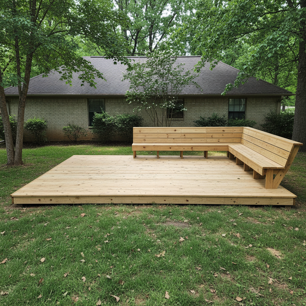Deck Staining & Sealing completed by Evergreen Deck Co in North Little Rock, AR