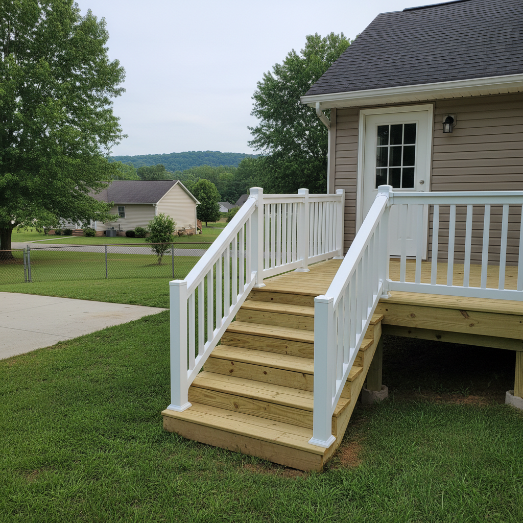 Deck Railing Installation & Repair completed by Evergreen Deck Co in Cabot, AR