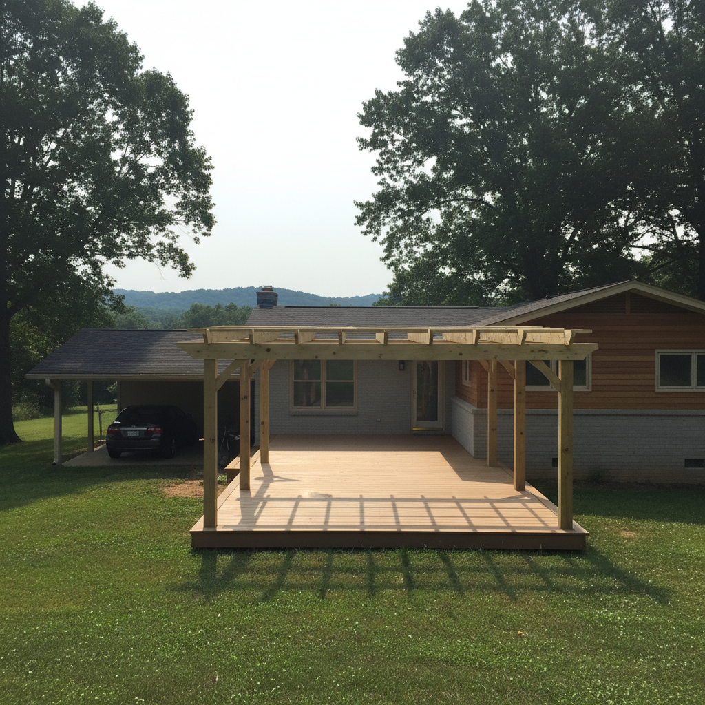 Screened-In Porch Construction completed by Evergreen Deck Co in Searcy, AR