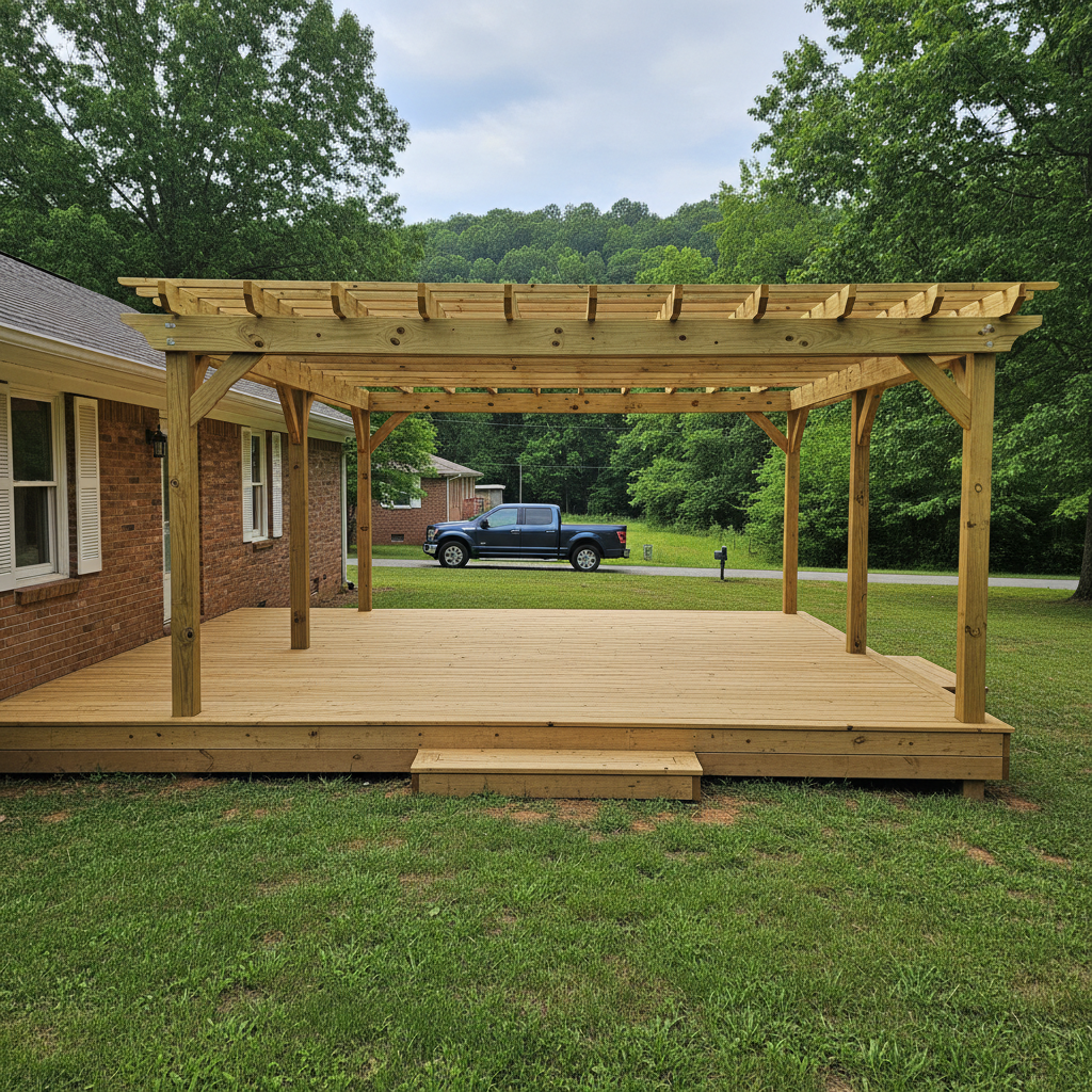 Deck Demolition & Removal completed by Evergreen Deck Co in Maumelle, AR