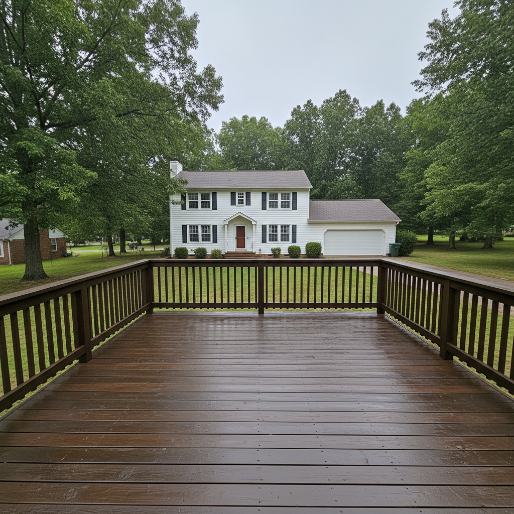 Deck Resurfacing completed by Evergreen Deck Co in Sherwood, AR